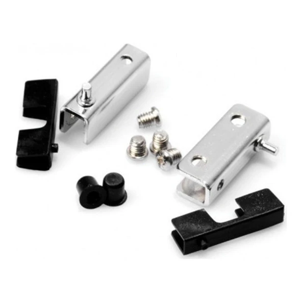 Cam Tutucu Etejer U Tipi Cam Raf Ahşap Menteşesi Krom - 4