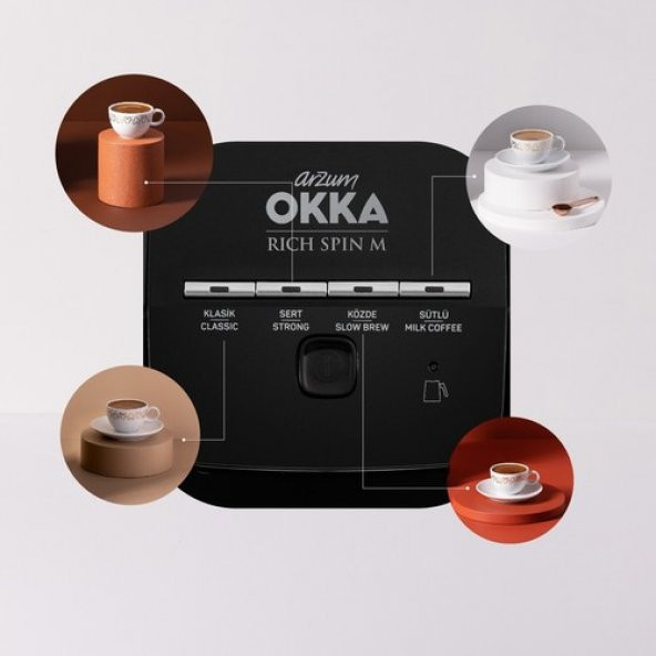 Arzum OK0012 Okka Rich Spin M Türk Kahve Makinesi - Bakır - 4
