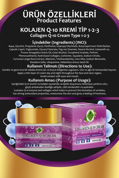 Collagen-Q-10 Krem 50 gr - Resim 2