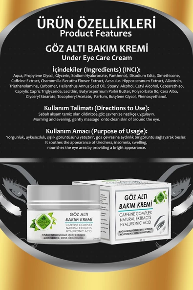 Göz Altı Bakım Kremi 30 ml - 2