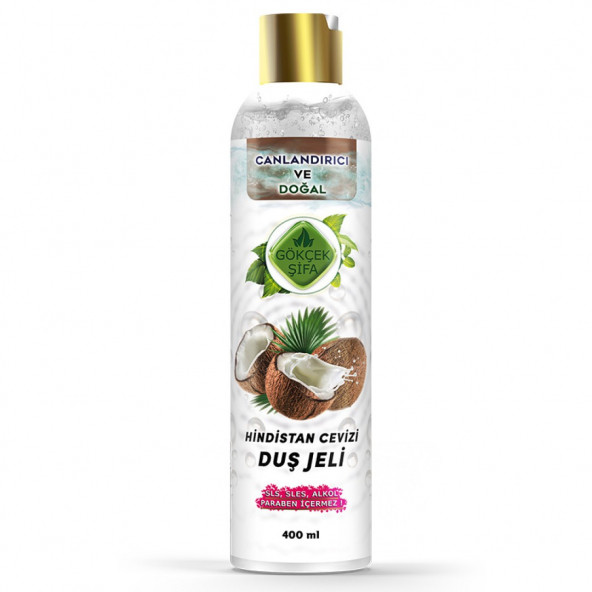 Hindistan Cevizi Duş Jeli 400 ML (SLS-SLES-Alkol-Paraben İçermez)