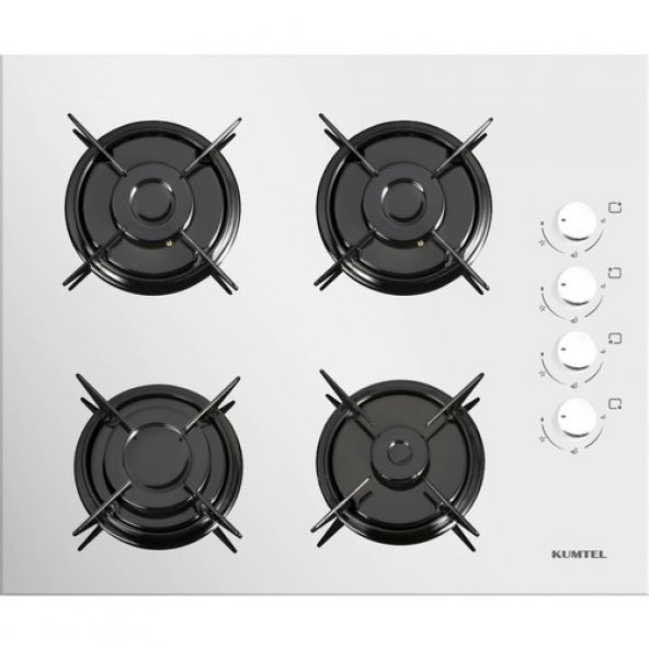 Kumtel Turbo Kristal Beyaz Cam Ankastre Set (Da6-830 Davlumbaz + Ko-40 Tahdf Ocak + B66-Sf2 Fırın) - 3
