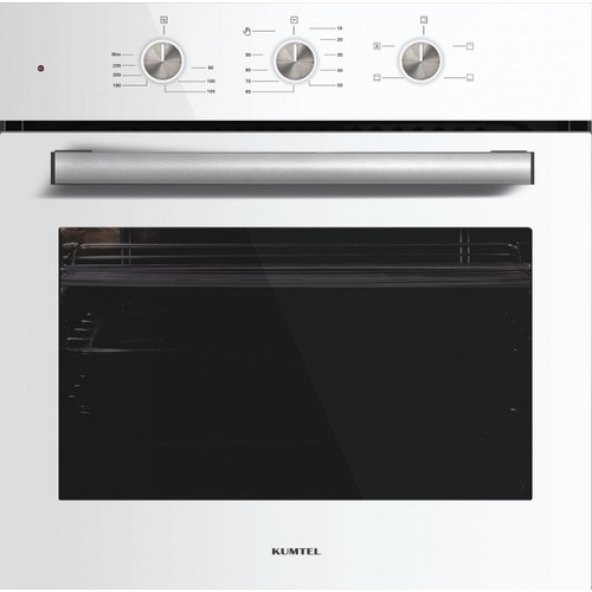 Kumtel Turbo Kristal Beyaz Cam Ankastre Set (Da6-830 Davlumbaz + Ko-40 Tahdf Ocak + B66-Sf2 Fırın) - 4