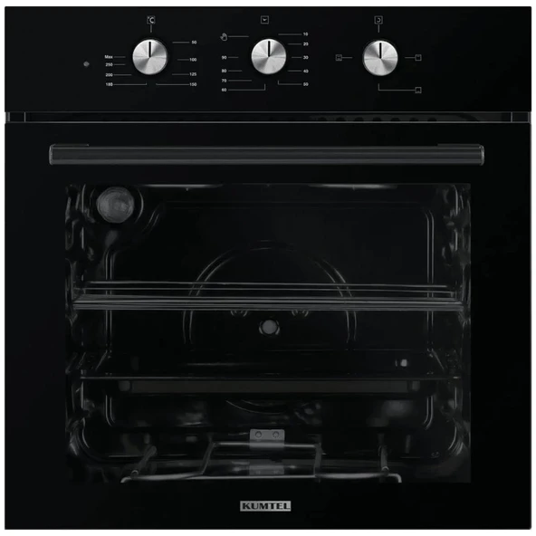 Turbo Kristal Siyah Cam Ankastre Set (DA6-830 Davlumbaz + Ko-40 Tahdf Ocak + B66-SF2 Fırın) - Resim 5