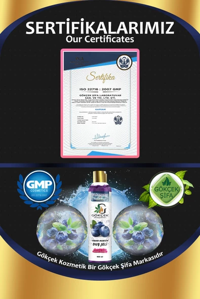 Yaban Mersini Duş Jeli 400 ML (SLS-SLES-Alkol-Paraben İçermez) - Resim 3