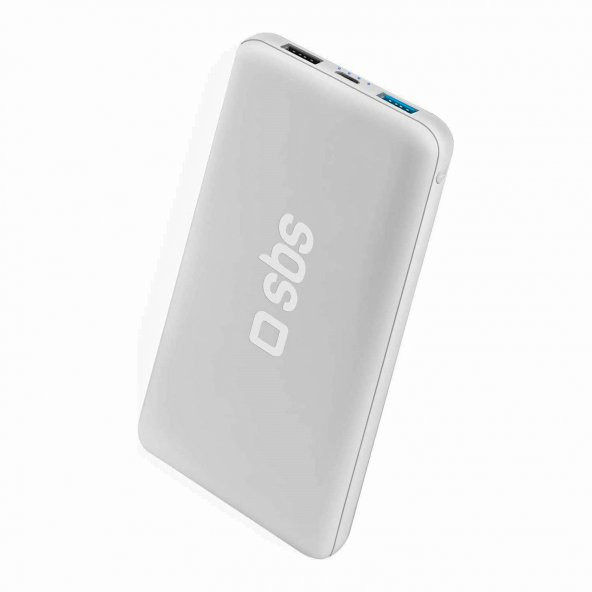 Sbs İntelligent Fast Charge 10.000mAh 2xUsbA Çıkışlı Powerbank Beyaz