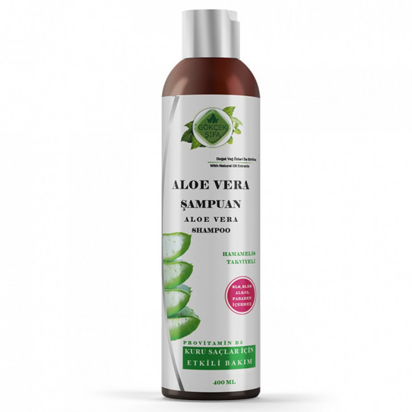 Aloe Vera Şampuan 400 ML (SLS-SLES-Alkol-Paraben İçermez)