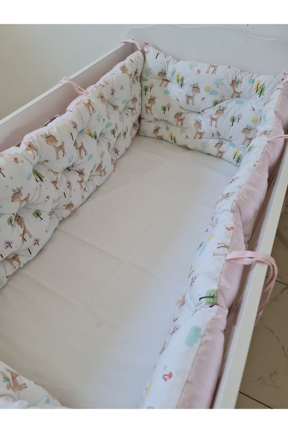 70x130 ÇİFT YÖNLÜ BEŞİK KENAR KORUMA 45cm (YÜKSEKLİK YILAN YASTIK HEDİYELİ) - 2