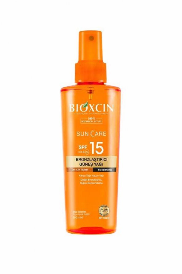 Bioxcin Sun Care SPF15 Bronzlaştırıcı Güneş Yağı 200 ml