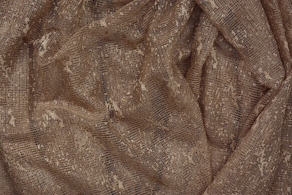 KUŞ MODEL KOYU VİZON RENK TEK KANAT Hazır dikilmiş Pileli Fon Perde 300*260 cm - Resim 8