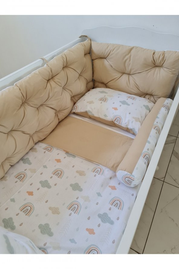 70x130 ÇİFT YÖNLÜ BEŞİK KENAR KORUMA 45cm (YÜKSEKLİK YILAN YASTIK HEDİYELİ) - 3