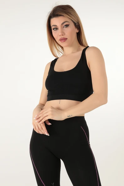 Miorre Seamless Desteksiz Kalın Askılı Spor Sütyen - Resim 10