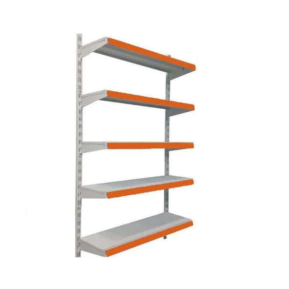 5 Katlı Market Rafı - Duvara Monte, Ekonomik Market Rafı  Turuncu 30x95 cm ürün görseli