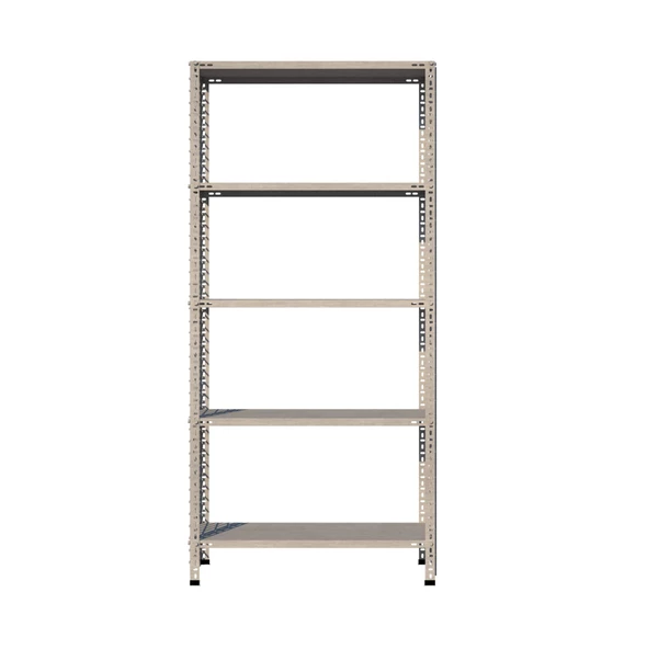 5 Katlı Galvaniz Tel Kafes Çelik Raf - Dekoratif Raf  31x60 cm 150 cm - Resim 3