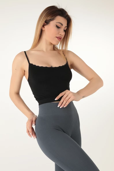 Miorre İnce Askılı Seamless Dantelli Desteksiz Büstiyer - 2