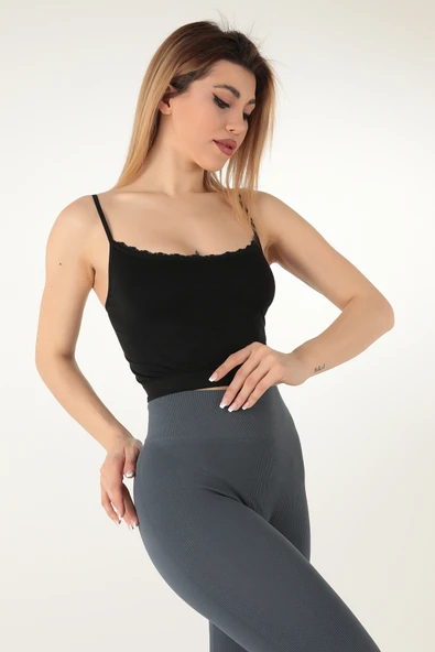 Miorre İnce Askılı Seamless Dantelli Desteksiz Büstiyer - 10