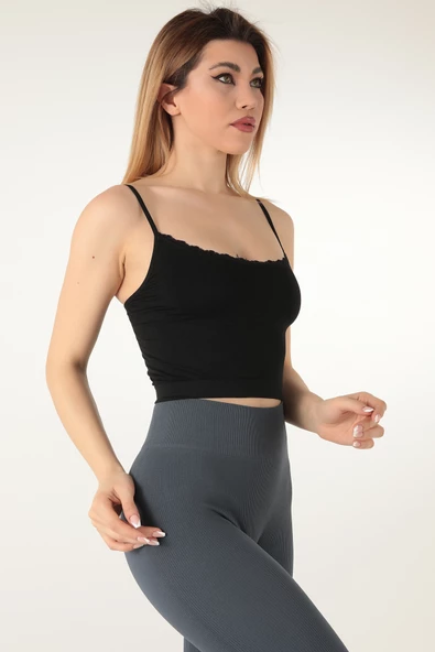 Miorre İnce Askılı Seamless Dantelli Desteksiz Büstiyer - 7