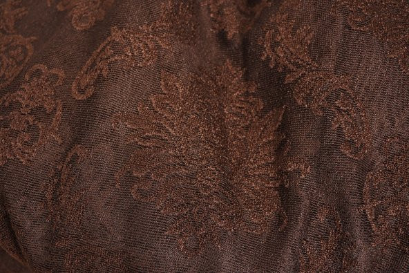 ORKİDE ACI KAHVE RENK TEK KANAT Hazır dikilmiş Pileli Fon Perde 300*260 cm - 8