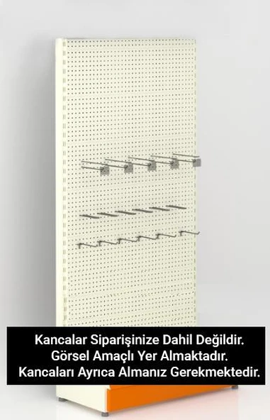 Hırdavat Ünitesi Duvar Rafı - Delikli Pano Rafı  75 cm 40A - 4