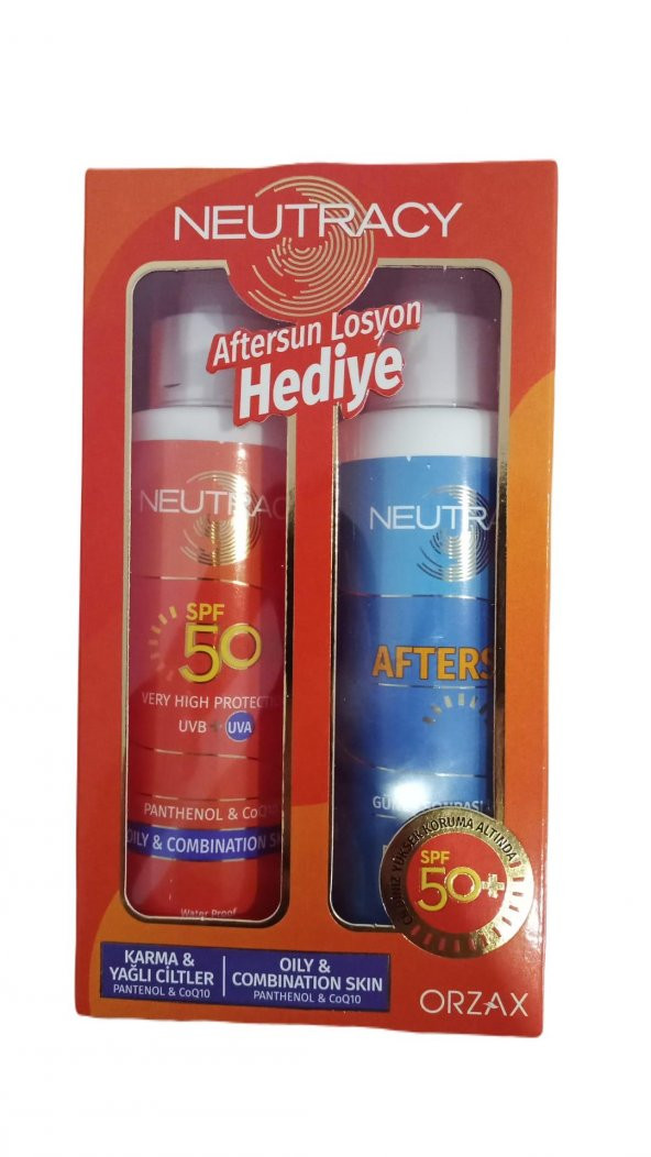 Neutracy Güneş Koruyucu Set Karma & Yağlı Ciltler İçin - Güneş Kremi SPF50+ 150 ml + After Sun Losyon 150 ml 8697595872208 - Resim 2