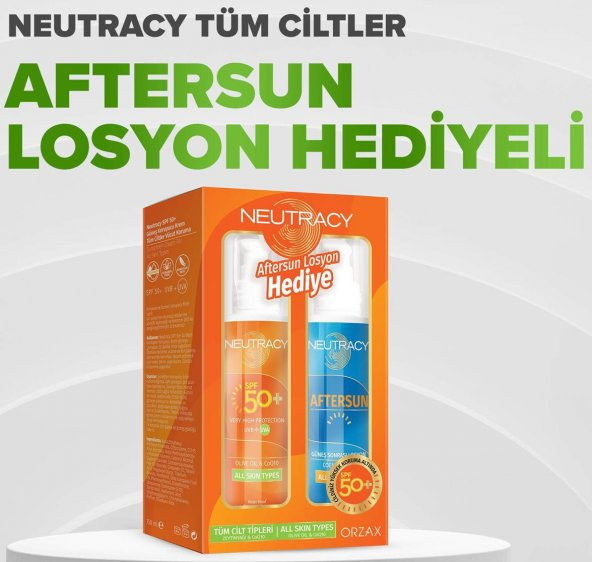 Neutracy Güneş Koruyucu Set Tüm Ciltler İçin - Güneş Losyonu SPF50+ 150 ml - Aftersun Losyon 150 ml 8697595872215 ürün görseli