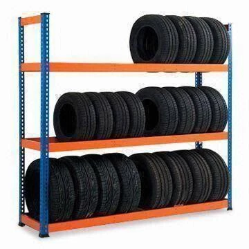 4 Katlı Lastik Rafı - Lastik İstifleme Rafı  50x180 cm