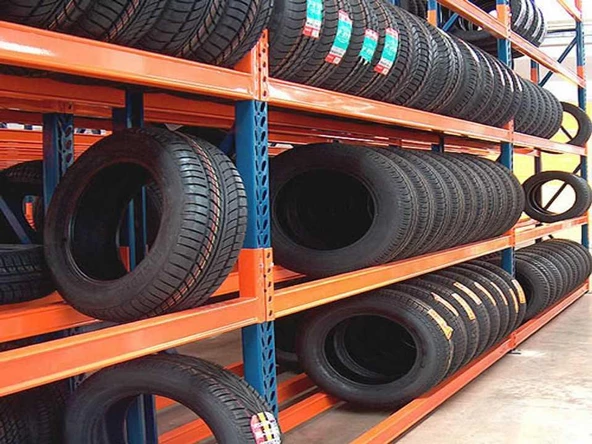 4 Katlı Lastik İstifleme Rafı   40x150 cm 200 cm - Resim 2