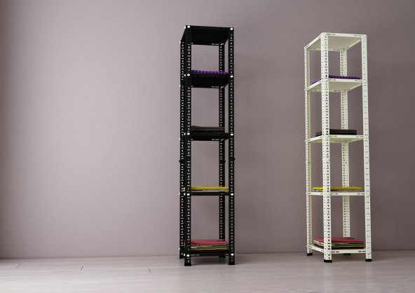 Rafburada® Siyah Renk Çok Amaçlı Raf, Gardırop 43x43x150 - 3