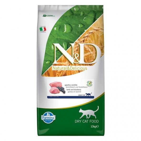 ND Tahılsız Kuzu Etli Kedi Maması 10 KG