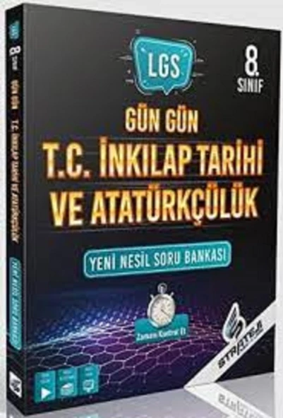 8. Sınıf LGS TC İnkılap Tarihi ve Atatürkçülük Gün Gün Problemler Soru Bankası Strateji Yayınları