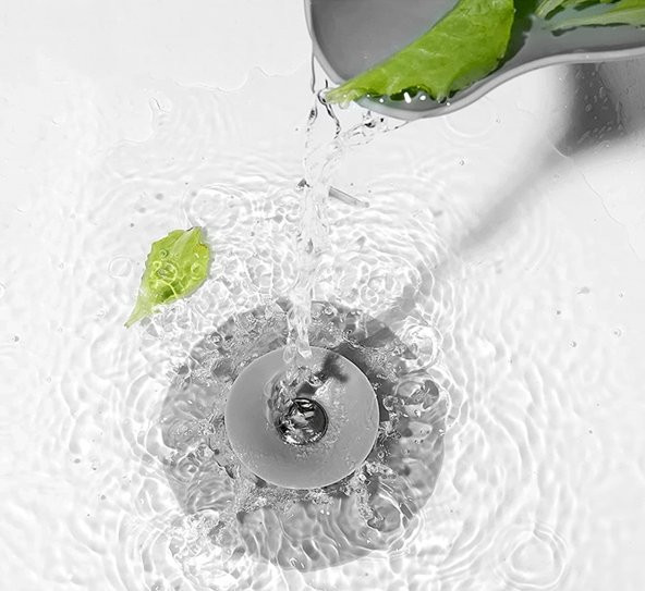 Lavabo ve Gider Tıpası Süzgeçli Beyaz 2 Adet