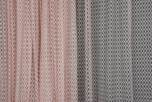 ORKİDE PUDRA RENK TEK KANAT Hazır dikilmiş Pileli Fon Perde 300*260 cm - Resim 3