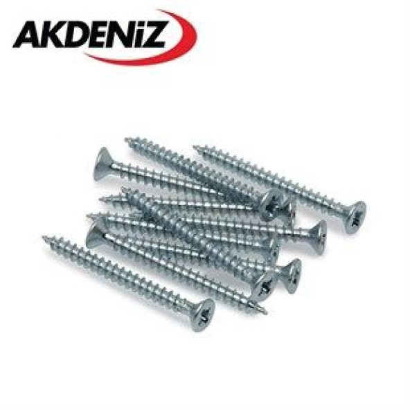 AKDENİZ SUNTA VİDASI 6,0X60 ÇİNKO 1 KOLİ 2600 ADET ürün görseli
