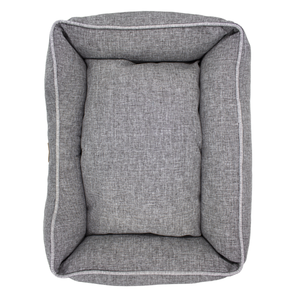 Lepus Mia Premium Kedi Ve Köpek İçin Yatak Gri M-(46x61x21)cm - 3