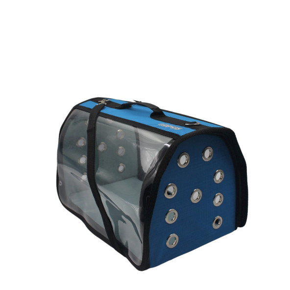Lepus Şeffaf Fly Bag Kabin Boy Kedi Ve Köpek İçin Taşıma Çantası Mavi (25x40x25)cm