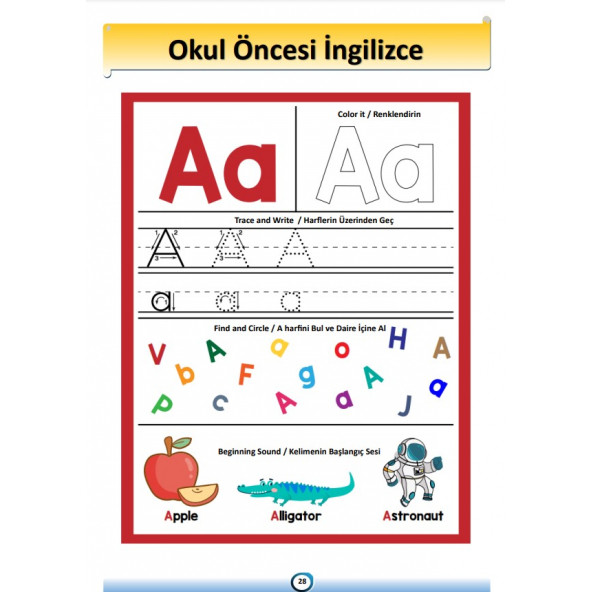 Okul Öncesi Süper Matematik  İngilizce Eğitim Seti - 4
