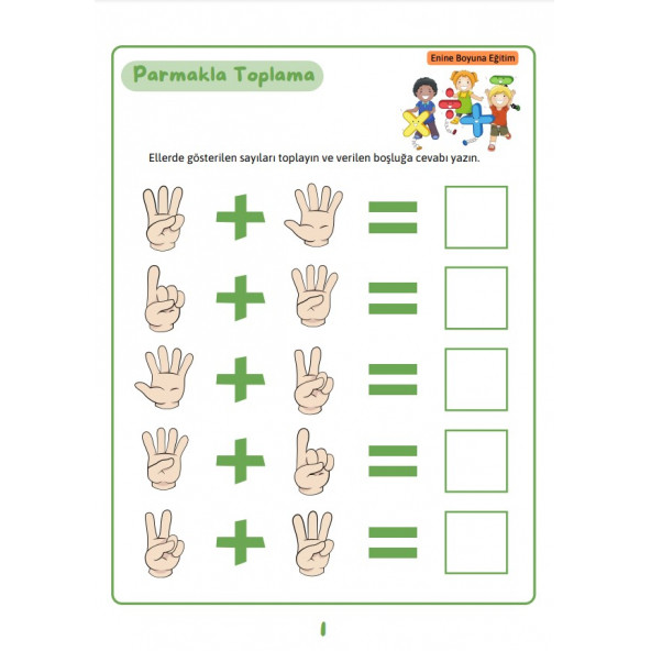 Okul Öncesi Süper Matematik  İngilizce Eğitim Seti - 5