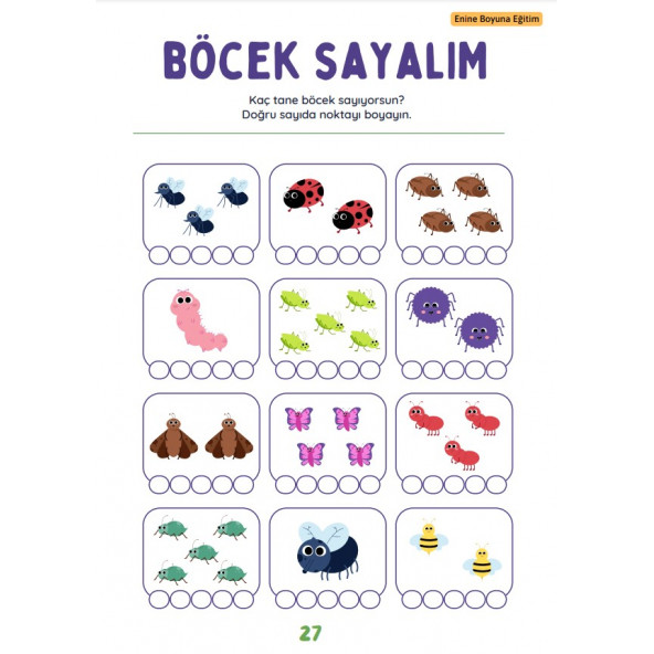 Okul Öncesi Süper Matematik  İngilizce Eğitim Seti - 6