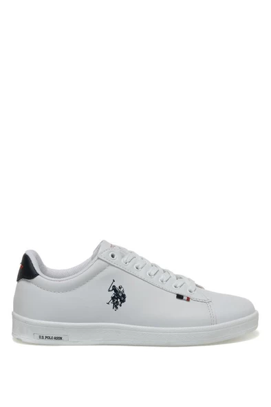 U.S Polo Assn. Franco GSN 3FX Kadın Sneaker Ayakkabı Beyaz-Laci 36-40 - Resim 5