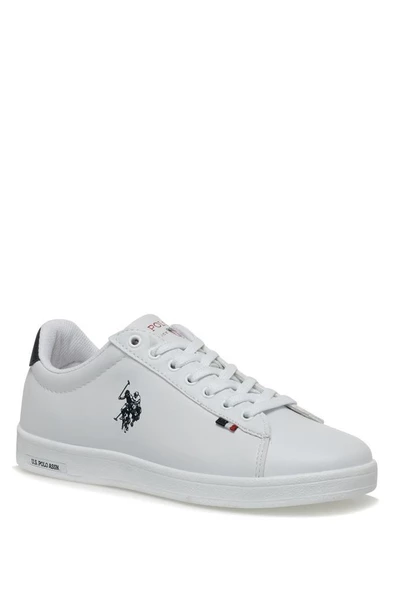 U.S Polo Assn. Franco GSN 3FX Kadın Sneaker Ayakkabı Beyaz-Laci 36-40 - Resim 4