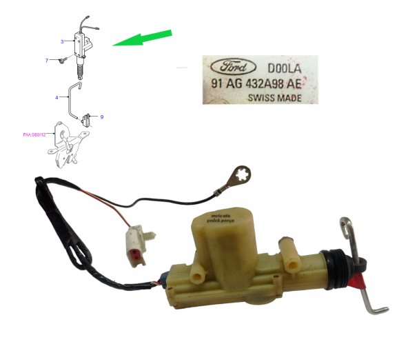 Ford Escort Bagaj Kilit Motoru [91AG-432A98-AE] - 2