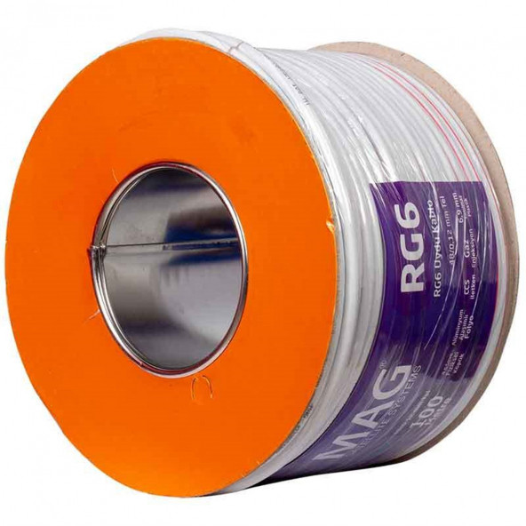 ERK Hazır Uydu Anten Kablosu 100 m Full Hd Uyumlu Rg6 48 Tel