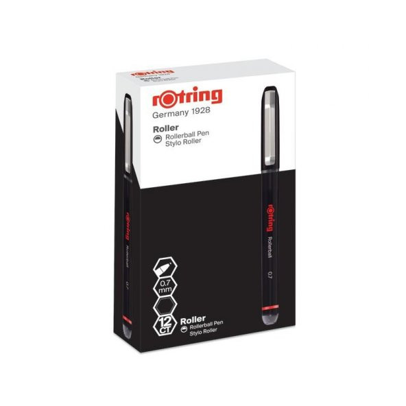 ROTRING ROLLER KALEM 0.7 MM SIYAH 12 LI 214610