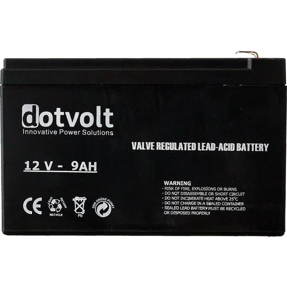 Dotvolt 12v 9Ah Ups Akü - Resim 2