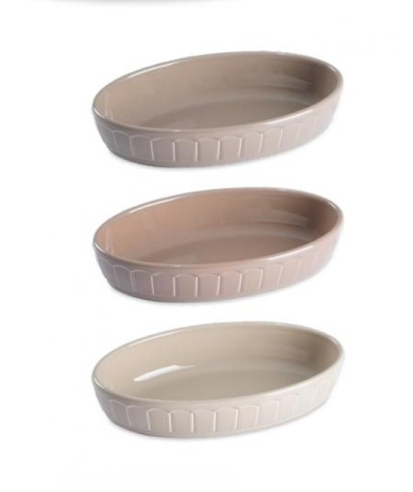 Acar 5599 Mina Porselen Oval Fırın Kabı 26 Cm - 2