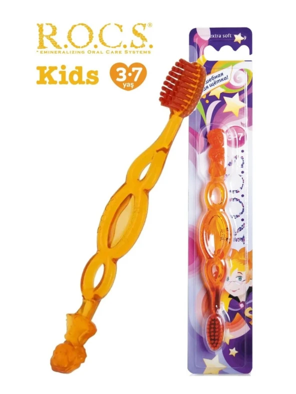 Rocs Kids 3-7 Yaş Ekstra Yumuşak Diş Fırçası Turuncu