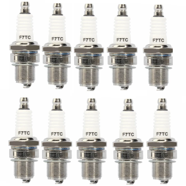 10 Adet F7tc Buji 4 Zamanlı Jeneratör su motoru çapa motoru buji - Resim 2