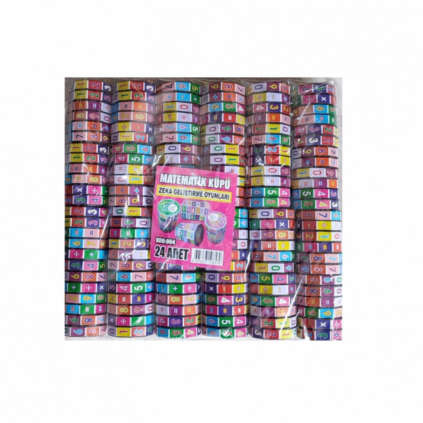 24 ADET MATEMATİK İŞLEM KÜPÜ EĞİTİCİ ZEKA KÜPÜ - 2