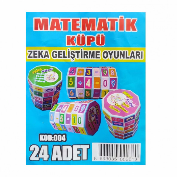 24 ADET MATEMATİK İŞLEM KÜPÜ EĞİTİCİ ZEKA KÜPÜ - 3