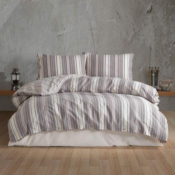 Clasy Butik Native Serisi Çift Kişilik Nevresim Takımı Rune v1 Lila ürün görseli